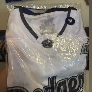 White and Black Dodgers/Kings Jersey